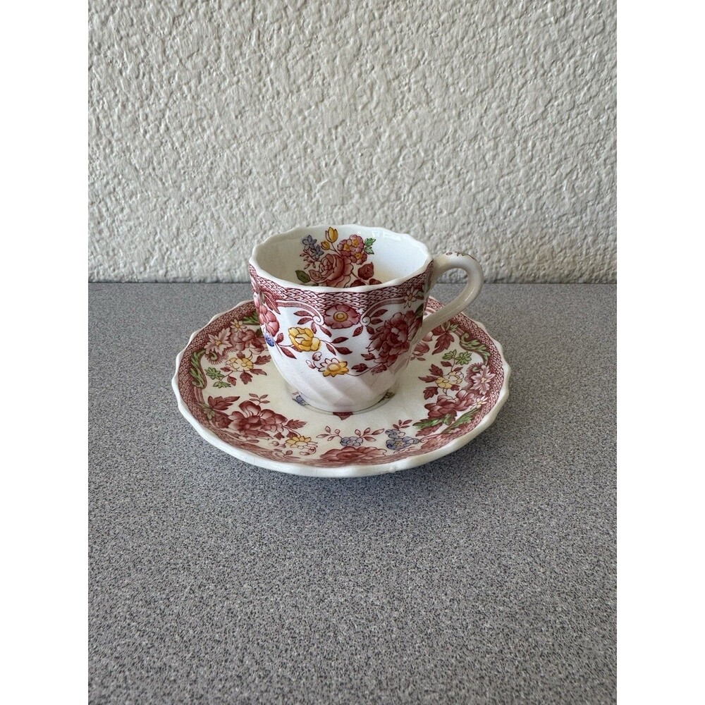Vintage Copeland Spode Spode’s Bouquet Teacup & Saucer England Floral